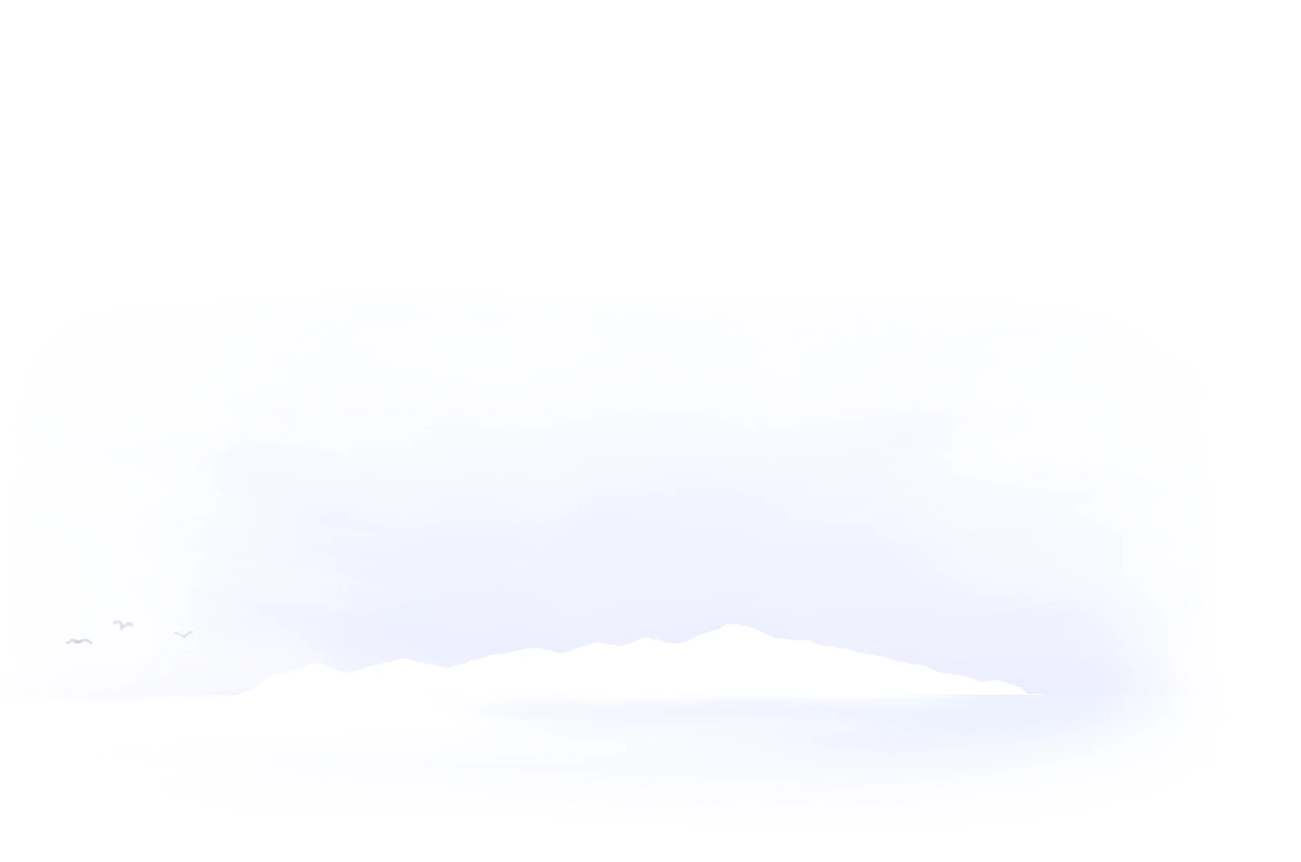 Painted silhouette of Kapiti Island