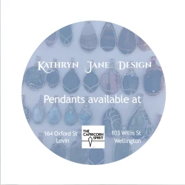 Kathryn Jane Design pendants available at The Capricorn Spirit