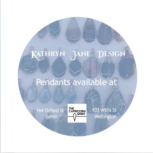 Kathryn Jane Design pendants available at the Capricorn Spirit Kathryn Jane Design pendants available at The Capricorn Spirit