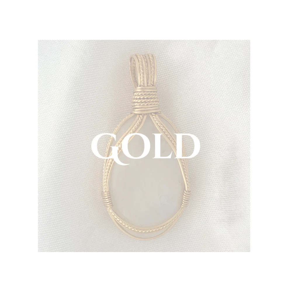 Gallery of gold handcrafted crystal pendants by Kathryn Jane Design