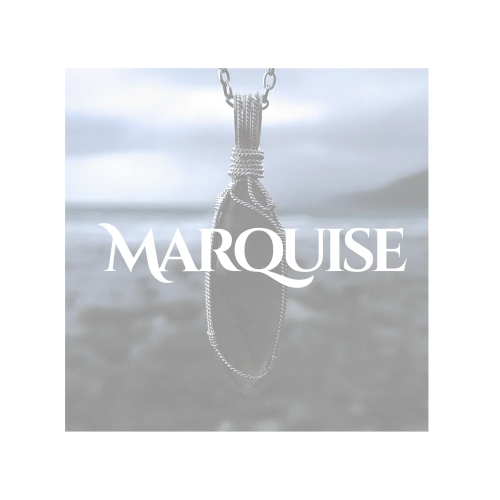 Marquise-shaped natural gemstones showing various sterling silver pendant designs